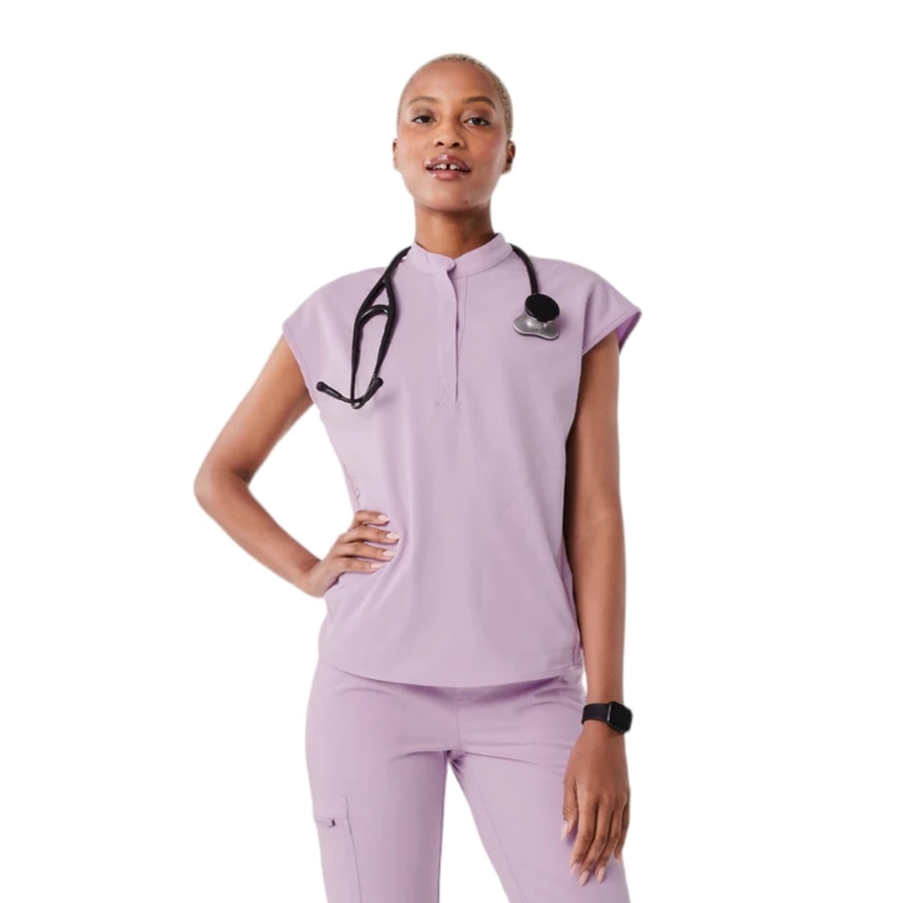 Figs Rafaela oversized Lavender Dew Scrub Top Size XS